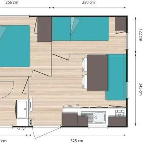 BUNGALOW 4 personnes - Classique 2 chambres 4 personnes