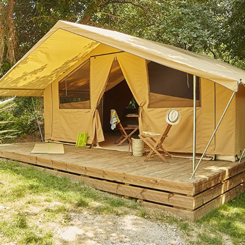 Tente en toile et en bois 5 personnes - NATURA