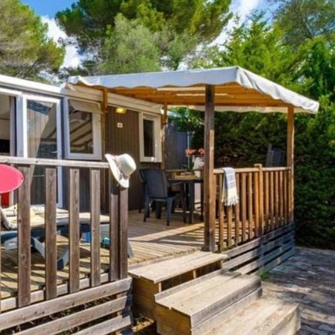 BUNGALOW 6 personnes - Comfort XL | 3 Ch. | 6 Pers. | Terrasse surélevée | Clim. | TV