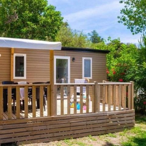 BUNGALOW 6 personnes - Comfort XL | 3 Ch. | 6 Pers. | Terrasse surélevée | Clim. | TV