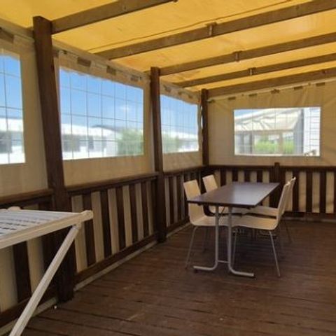 BUNGALOW 4 personnes - Mobil Home Aqua 2 ch 4 pers Terrasse Semi-Couverte TV