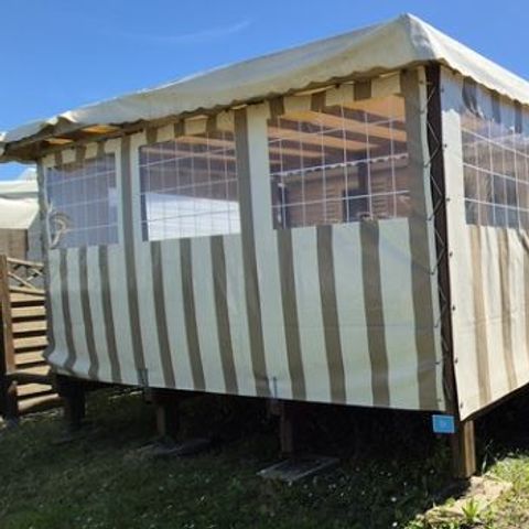 BUNGALOW 4 personnes - Mobil Home Aqua 2 ch 4 pers Terrasse Semi-Couverte TV