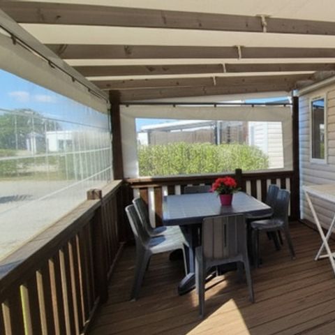 BUNGALOW 6 personnes - Mobil Home Aqua 3 ch 6 pers Terrasse Semi-Couverte TV
