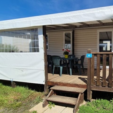 BUNGALOW 6 personnes - Mobil Home Aqua 3 ch 6 pers Terrasse Semi-Couverte TV
