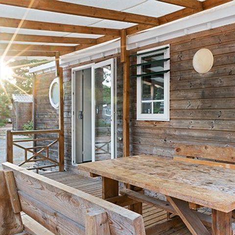 BUNGALOW 6 personnes - Comfort XL | 3 Ch. | 6 Pers. | Terrasse surélevée | Clim.