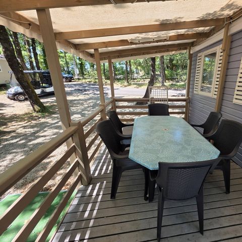BUNGALOW 6 personnes - Classic | 3 Ch. | 6 Pers. | Terrasse surélevée | Clim.