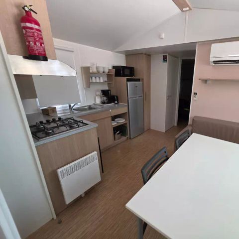 BUNGALOW 6 personnes - Mobil-home | Comfort | 3 Ch. | 6 Pers. | Terrasse Lounge | Clim.