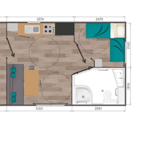 BUNGALOW 4 personnes - Confort + 2 Chambres PMR Dimanche