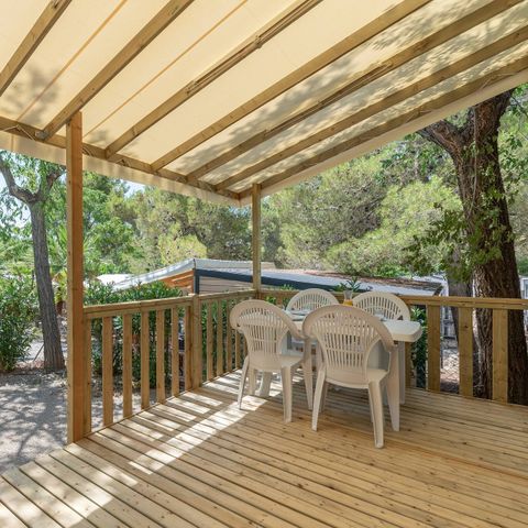 BUNGALOW 6 personnes - Premium | 3 Ch. | 6 Pers. | Terrasse surélevée | Clim.