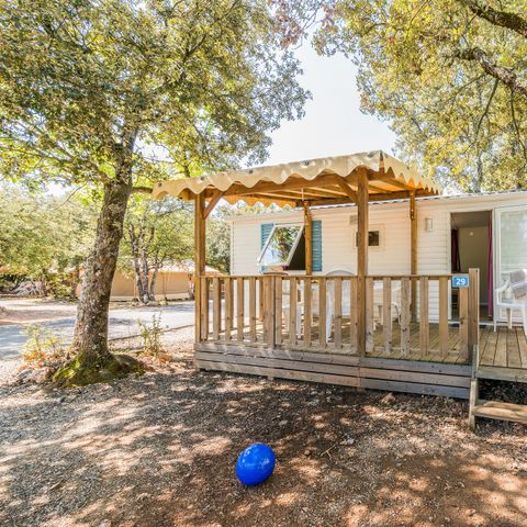 BUNGALOW 6 personnes - Comfort | 2 Ch. | 4/6 Pers. | Terrasse surélevée | Clim.