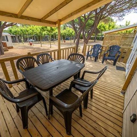 BUNGALOW 6 personnes - Comfort | 3 Ch. | 6 Pers. | Terrasse surélevée | Clim.