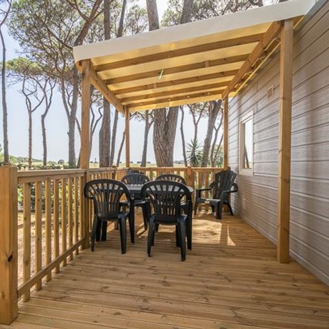 BUNGALOW 6 personnes - Comfort XL | 3 Ch. | 6 Pers. | Terrasse surélevée | Clim.