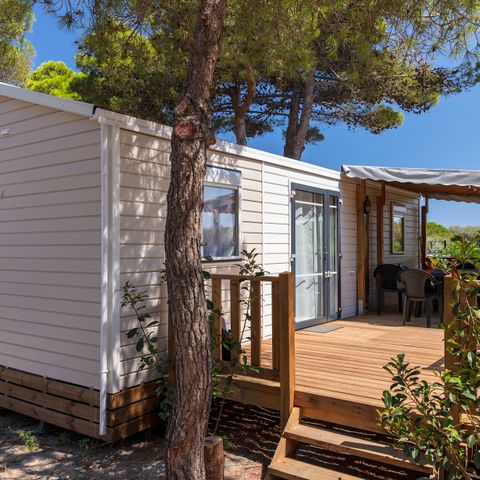 BUNGALOW 6 personnes - Comfort XL | 2 Ch. | 4/6 Pers. | Terrasse surélevée | Clim. | TV
