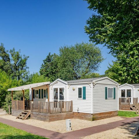 BUNGALOW 6 personnes - Classique | 3 Ch. | 6 Pers. | Terrasse surélevée | 1 SDB | Clim. | TV