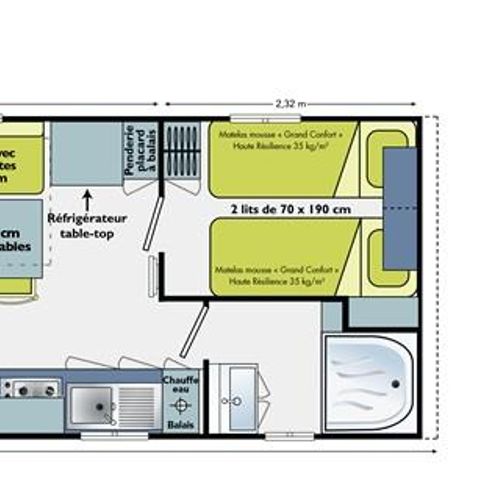BUNGALOW 4 personnes - KOAWA LOGGIA CONFORT 26m2   
