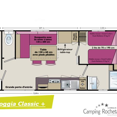 BUNGALOW 4 personnes - KOAWA LOGGIA CONFORT 26m2   
