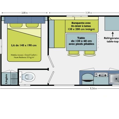 BUNGALOW 4 personnes - KOAWA LOGGIA CONFORT