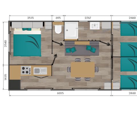 BUNGALOW 6 personnes - Ciela Privilège - 3 chambres