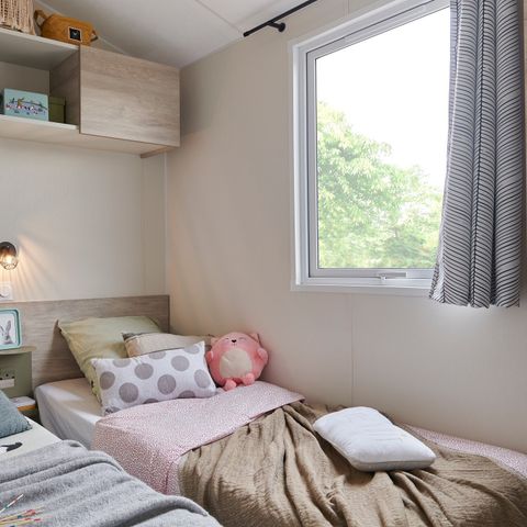 BUNGALOW 6 personnes - Mobil-home | Premium | 3 Ch. | 6 Pers. | Terrasse Lounge | Clim. | TV