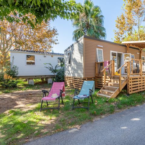 BUNGALOW 6 personnes - Mobil-home | Premium | 3 Ch. | 6 Pers. | Terrasse surélevée | Clim.