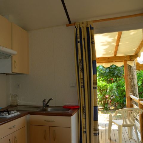 BUNGALOW 6 personnes - Mobil Home 2 ch 4/6 pers Terrasse semi-couverte sans Clim