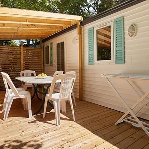 BUNGALOW 6 personnes - Mobil-home | Classic | 2 Ch. | 4/6 Pers. | Terrasse surélevée