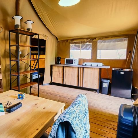 TENTE TOILE ET BOIS 5 personnes - LODGE COSY