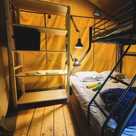 TENTE TOILE ET BOIS 5 personnes - LODGE COSY