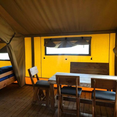 TENTE TOILE ET BOIS 5 personnes - Tente Kalahari XL 3 Pièces 5 Personnes Sans Sanitaire