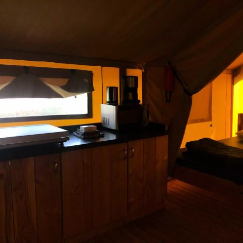 TENTE TOILE ET BOIS 5 personnes - Tente Kalahari XL 3 Pièces 5 Personnes Sans Sanitaire