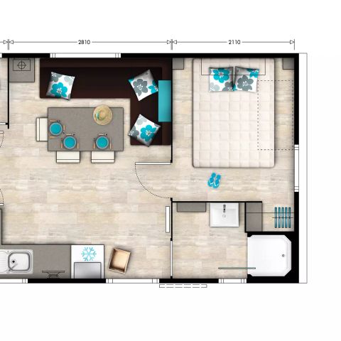 Mobilhome 6 personnes - Emotion 4 Pièces 6 Personnes + TV