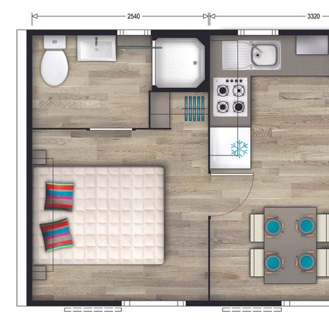 Mobilhome 4 personnes - DUO