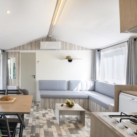 Mobilhome 4 personnes - Duo Premium 3 Pièces 4 Personnes Jacuzzi + Climatisé + TV