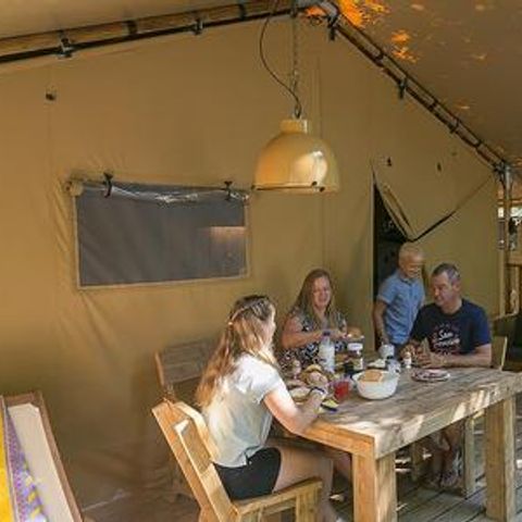 Tente en toile et en bois 5 personnes - Bintulu