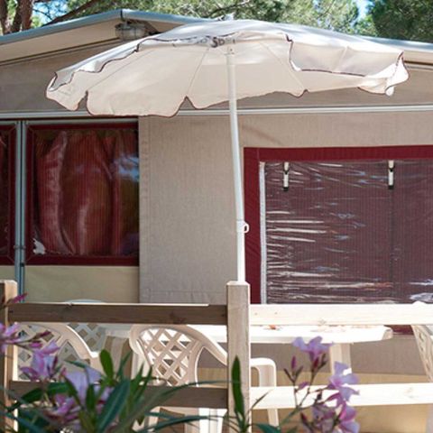 Tente en toile et en bois 5 personnes - Tente Lodge Dog