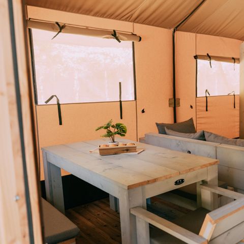 TENTE TOILE ET BOIS 5 personnes - Glamping Safari