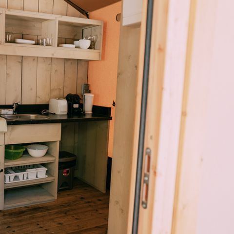 TENTE TOILE ET BOIS 5 personnes - Glamping Safari