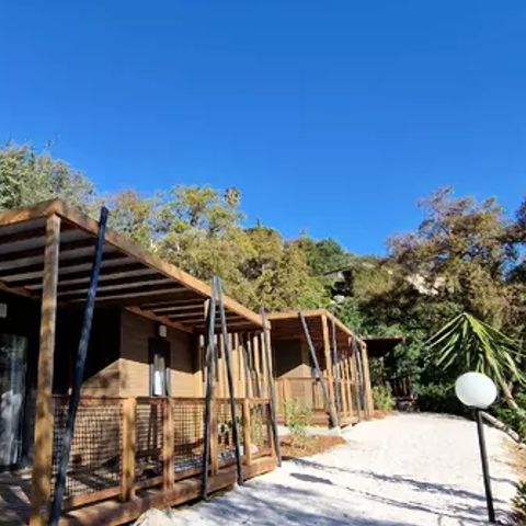 Chalet 4 personnes - Chalet Mimosa 2 chambres avec climatisation