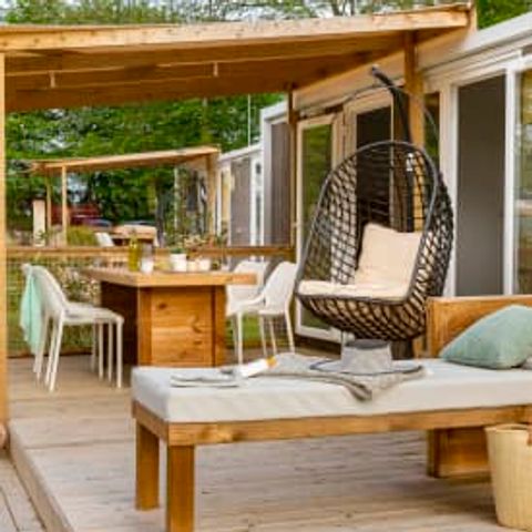 Mobilhome 4 personnes - Cottage Cheverny 4p 2ch 2SdB Premium