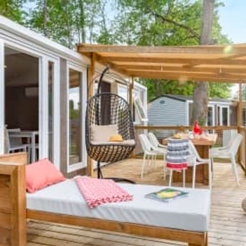 Mobilhome 6 personnes - Cottage Cheverny 6p 3ch 2SdB Premium