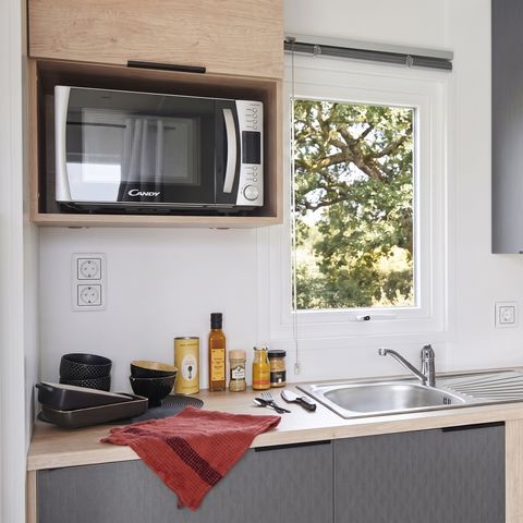 Mobilhome 6 personnes - CONFORT - 3 chambres - TV - CLIM - LV