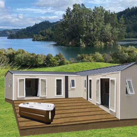 BUNGALOW 12 personnes - Le Coin des Copains - 2 mobil homes Loggia Bay (possibilité de louer un PA en supplément)