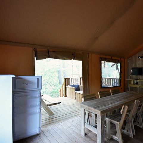 TENTE TOILE ET BOIS 5 personnes - Tente Glamping 2 -