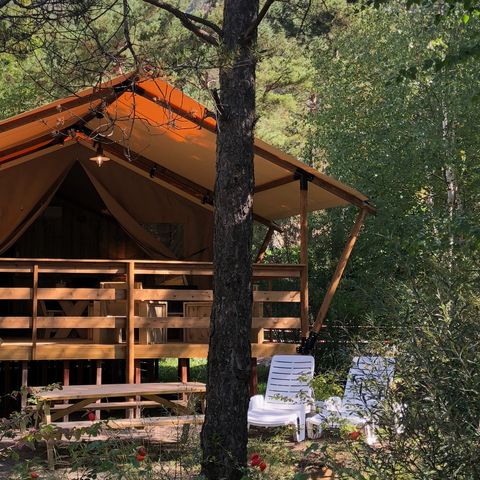 TENTE TOILE ET BOIS 6 personnes - Tente Glamping 3 -