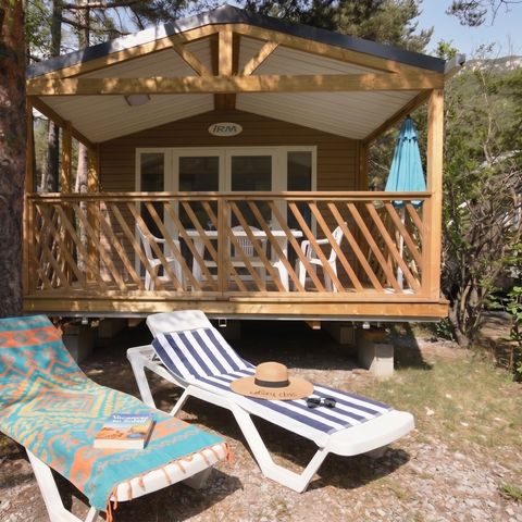 BUNGALOW 6 personnes - LOGGIA BAY vue rivière - 2 chambres - TV - CLIM - LV