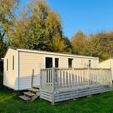 Mobilhome 4 personnes - Confort 27m² dont terrasse 2 chambres + TV