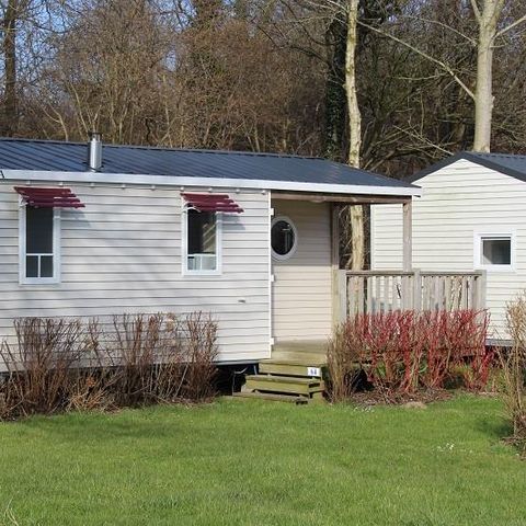 Mobilhome 4 personnes - Confort 27m² dont terrasse 2 chambres + TV