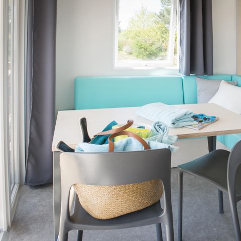 BUNGALOW 4 personnes - Premium 25 m² dont Terrasse couverte- 2 chambres +TV + Lave-vaisselle + BBQ