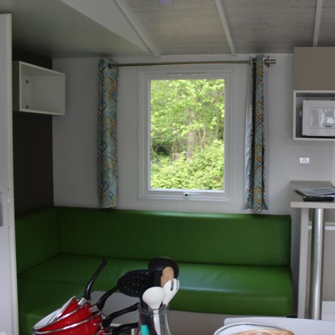 Mobilhome 6 personnes - Confort 33 m² dont terrasse 3 chambres + TV