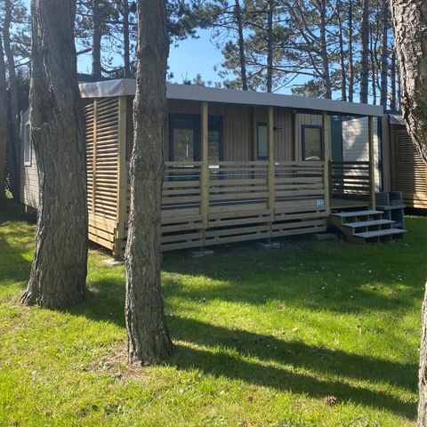 Mobilhome 6 personnes - Homeflower Premium 3 chambres avec terrasse couverte + Lave Vaisselle